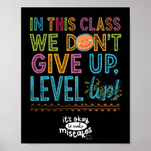 LEVEL UP CLASSROOM POSTER