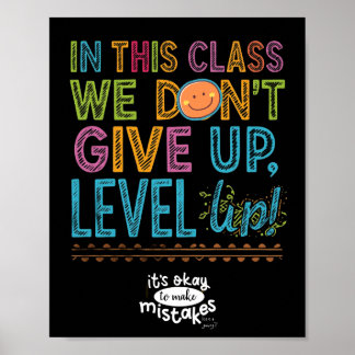 LEVEL UP CLASSROOM POSTER