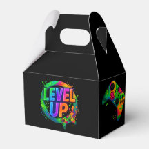 Level Up,  Gamer themed Miniatures Favour Boxes 
