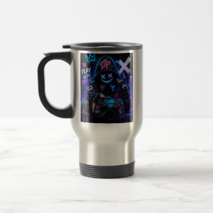 Level up gamer travel mug