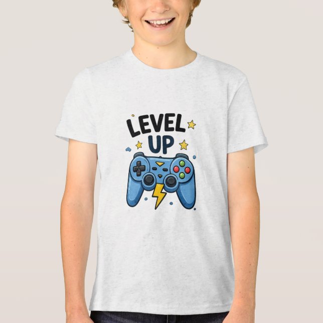 Level Up Gamer Tri-Blend Shirt (Front)