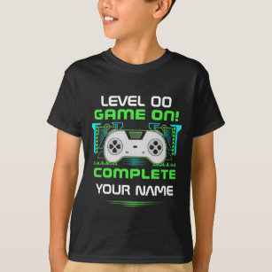 Level Up Gamer Video Game Customise Birthday T-Shirt