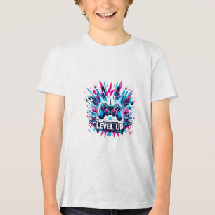 Level Up! Gaming T-Shirt Tri-Blend Shirt