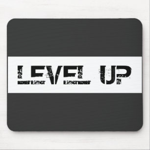 Level Up Inspirational / Motivational Saying Mouse Mat
