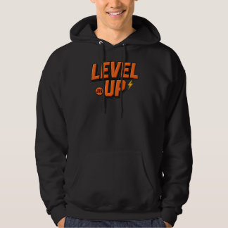 LEVEL UP JTS Hoodie - Bold Orange Gamer Streetwear
