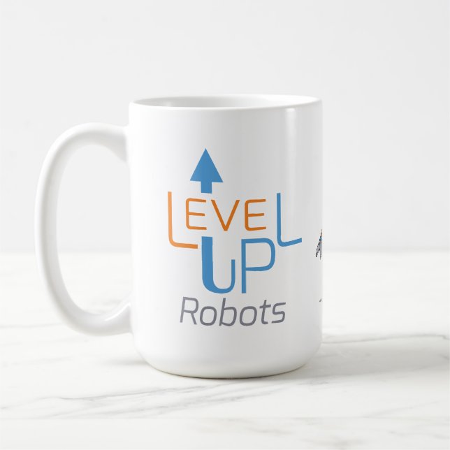 Level Up Robots Bob & Wak Mug (Left)