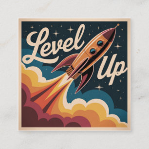 Level Up Square Business Card