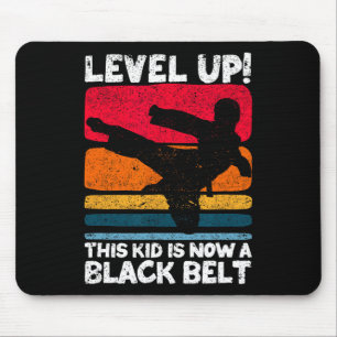 Level Up This Kid Is Now A Black Belt Karate Marti Mouse Mat