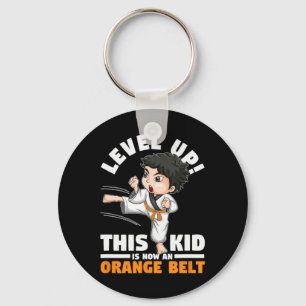Level Up This Kid Is Now An Orange Belt Karate Mar Key Ring