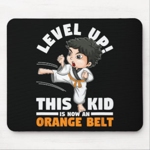 Level Up This Kid Is Now An Orange Belt Karate Mar Mouse Mat