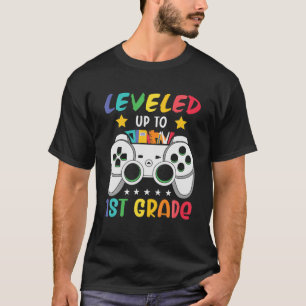 Level Up To 1St Grade Video Game Back To School Ki T-Shirt
