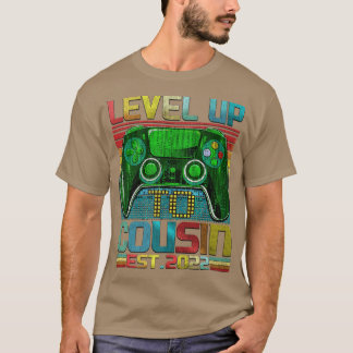 Level Up To Cousin Crew 2022 Pregnancy Baby Announ T-Shirt