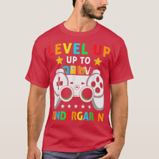 Level Up To Kindergarten Back to School Video Game T-Shirt