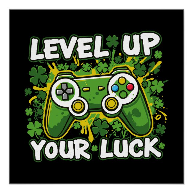 Level Up Your Luck Poster (Front)
