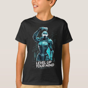 Level Up Your Mind Ai Gamer T-Shirt