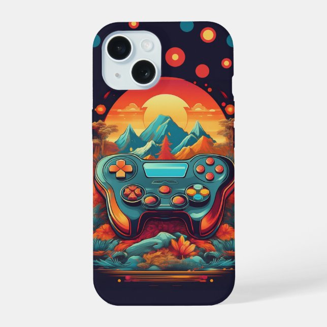 Level Up Your Style Game Controller iPhone 15 Case (Back)