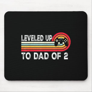 Leveled Up Dad Daddy Again Artwork Mouse Mat
