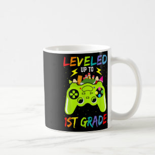 Leveled Up To 1st Grade Gamer Back To School First Coffee Mug