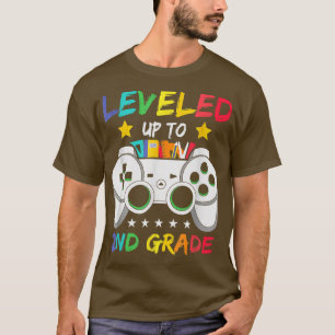 Leveled Up To 2nd Grade Video Game Back To School T-Shirt