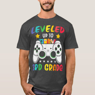 Leveled Up To 3rd Grade Game Lover Back To School T-Shirt