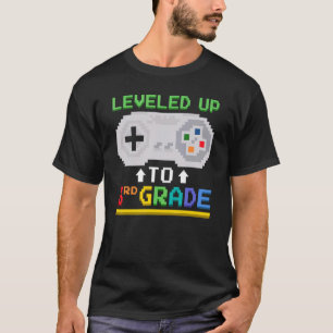 Leveled Up To 3rd Grade Gamer Video Game Controlle T-Shirt