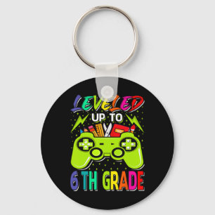 Leveled Up To 6th Grade Gamer Back To School First Key Ring