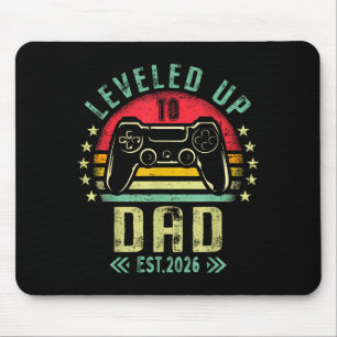 Leveled Up To Dad 2026 Promoted To Daddy Level Unl Mouse Mat