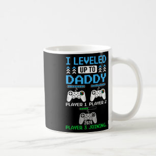Leveled Up To Daddy Again Funny Funny Gamer Dad Es Coffee Mug