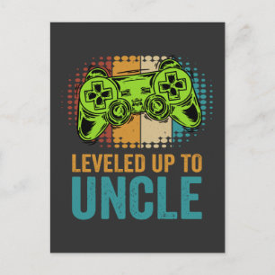 Leveled Up To Uncle 2024 Holiday Postcard
