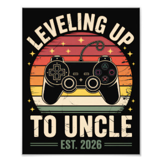 Leveled Up to Uncle 2026 Photo Print
