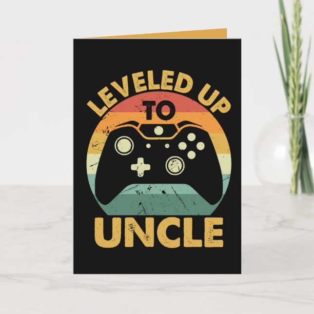 Leveled Up to Uncle Card (Front)
