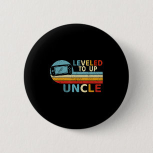 Leveled Up To Uncle Funny Video Gamer First Time U 6 Cm Round Badge