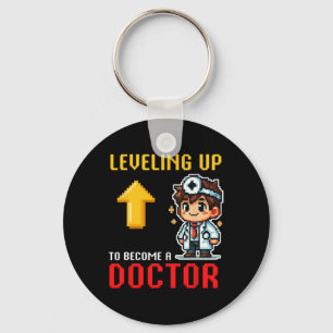 Leveling Up Doctor Ck To School Funny Gamer Boys 1 Key Ring
