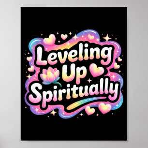 Leveling Up Sritually Mindfulness Meditation Poster