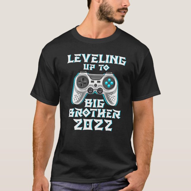 Leveling up to Big Brother 2022 Gamer Video Games T-Shirt (Front)