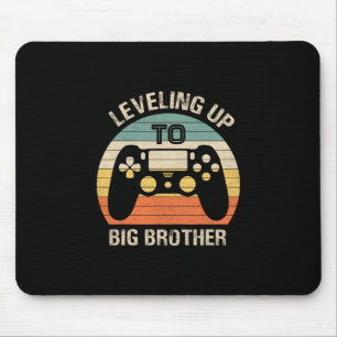 Leveling Up To Big Brother 2025 Funny Gamer Vintag Mouse Mat