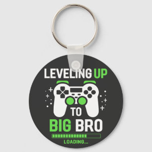 Leveling Up To Big Brother Gaming Basic Button  Key Ring