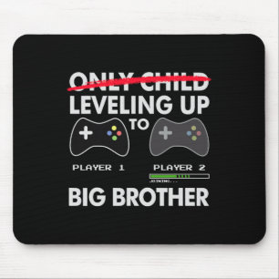 Leveling Up To Big Brother Shirt - Video Game Play Mouse Mat