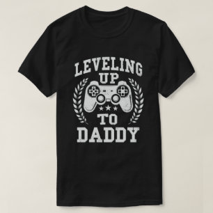 Leveling Up To Daddy Gamer Pregnancy Announcement T-Shirt