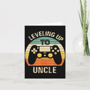 Leveling Up To Uncle 2025 Funny Video Gamer Vintag Card