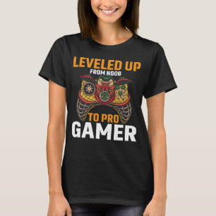 Levelled Up From Noob To Pro Gamer Pro Gamer Gami T-Shirt