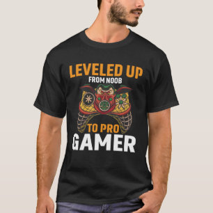 Levelled Up From Noob To Pro Gamer Pro Gamer Gami T-Shirt