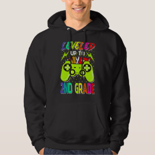Levelled Up To 2nd Grade Gamer Back To School Firs Hoodie