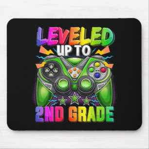 Levelled Up To 2nd Grade Gamer Back To School Firs Mouse Mat