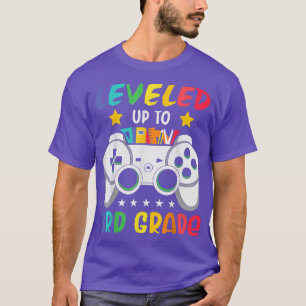 Levelled Up To 3rd Grade Game Lover Back To School T-Shirt