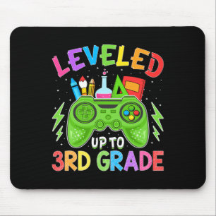 Levelled Up To 3rd Grade Gamer Back To School Firs Mouse Mat