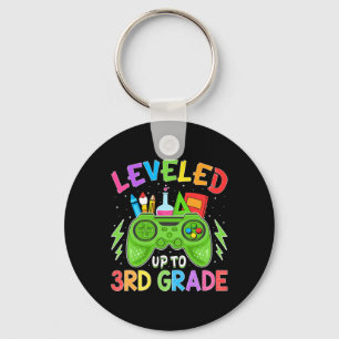 Levelled Up To 3rd Grade Gamer Ck To School First  Key Ring