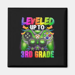 Levelled Up To 3rd Grade Gamer Ck To School First Magnet