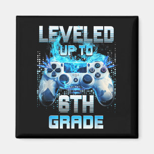 Levelled Up To 6th Grade Gamer Back To School Firs Magnet