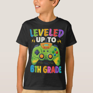 Levelled Up To 6th Grade Gamer Back To School T-Shirt